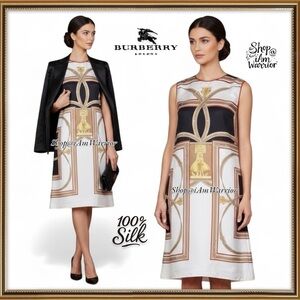 Burberry NWT silk shift dress in equestrian archive scarf print *shop@iamwarrior